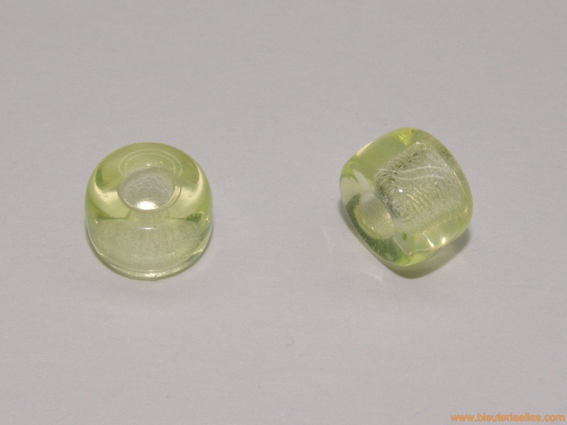 Aro cristal Ø9mm paso 3mm amarillo