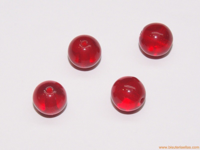 Bola cristal Ø8mm roja