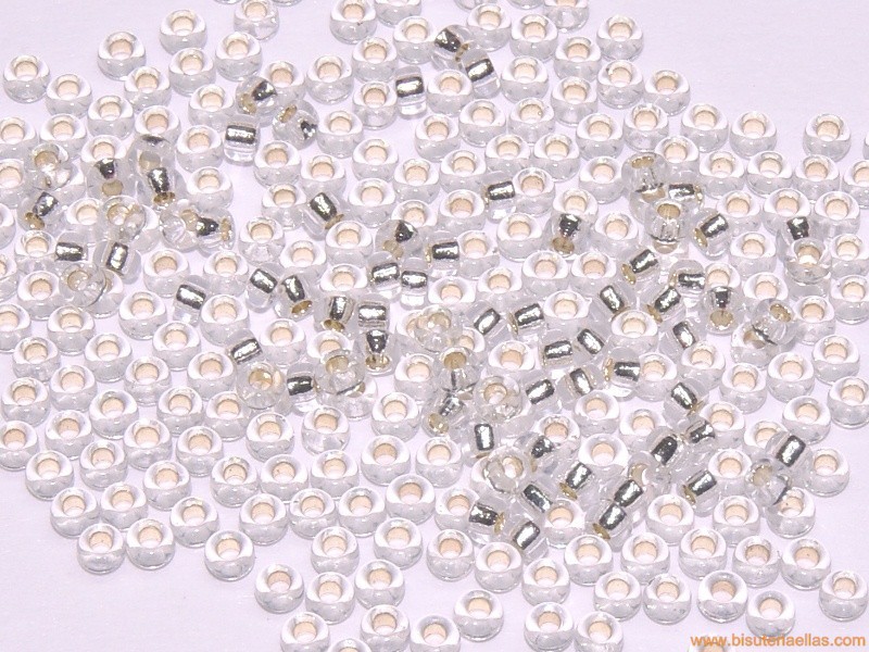 Rocalla Miyuki 15/0 Crystal Silver Lined
