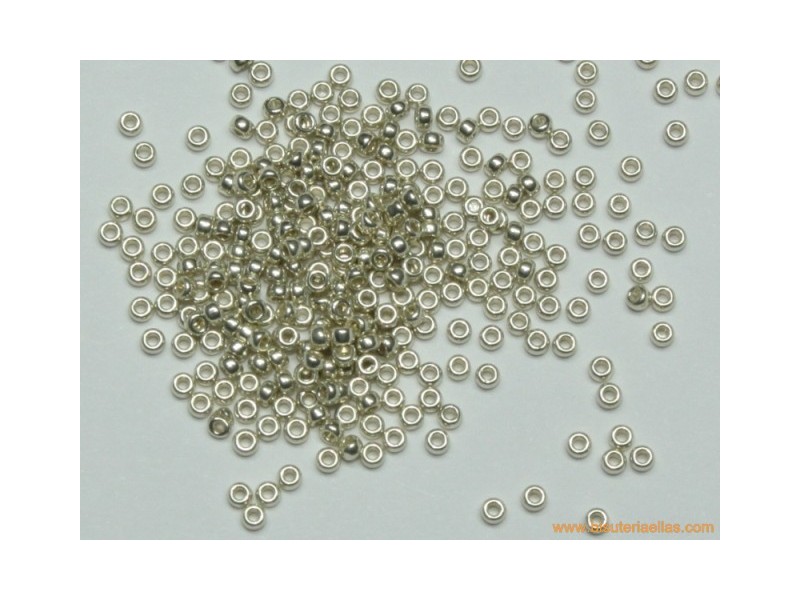 Rocalla Miyuki 15/0 Galvanized Silver (Plata)