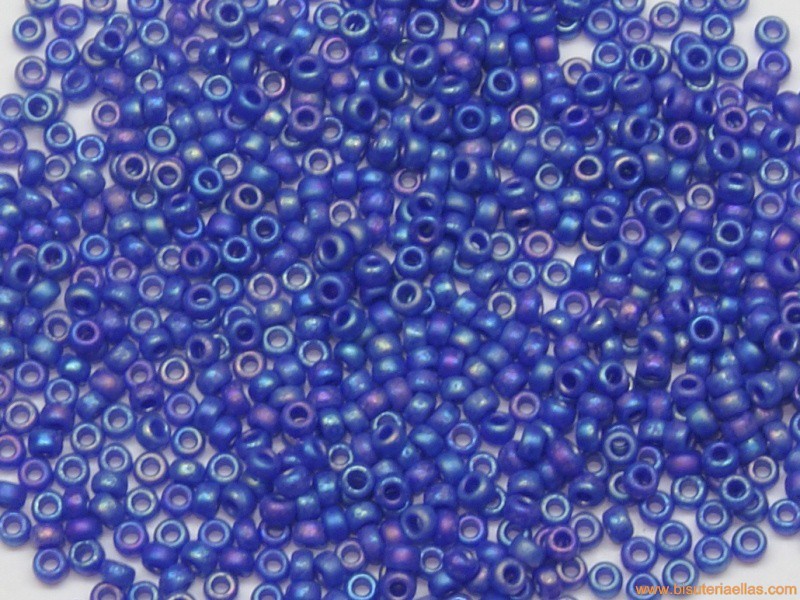 Rocalla Miyuki 15/0 Matte Opaque Cobalt AB