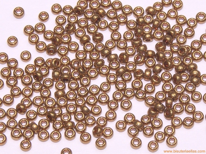 Rocalla Miyuki 15/0 Metallic Light Bronze