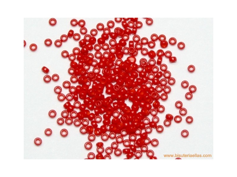Rocalla Miyuki 15/0 Opaque Bright Red