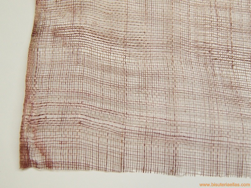 Sinamay para tocados color rosa viejo