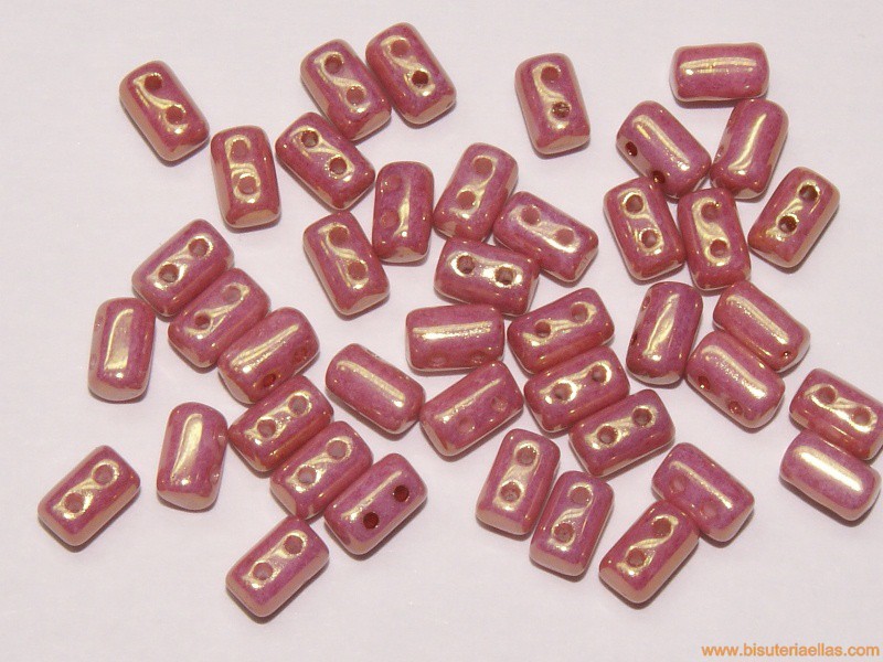 Rocalla Rulla 5x3mm rosa metálico