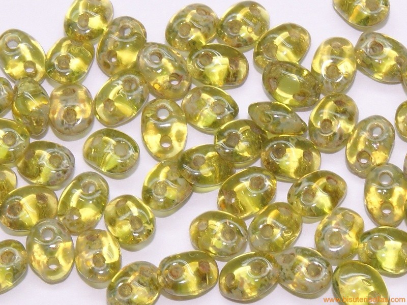 Rocalla super duo 5mm verde olivino