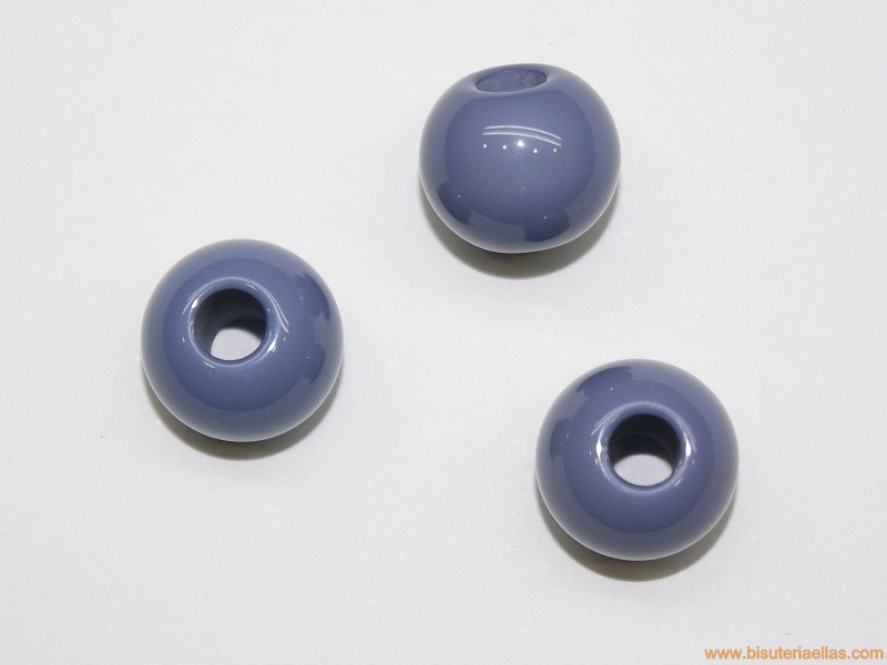 Bola acrílica Ø14mm paso 5mm violeta