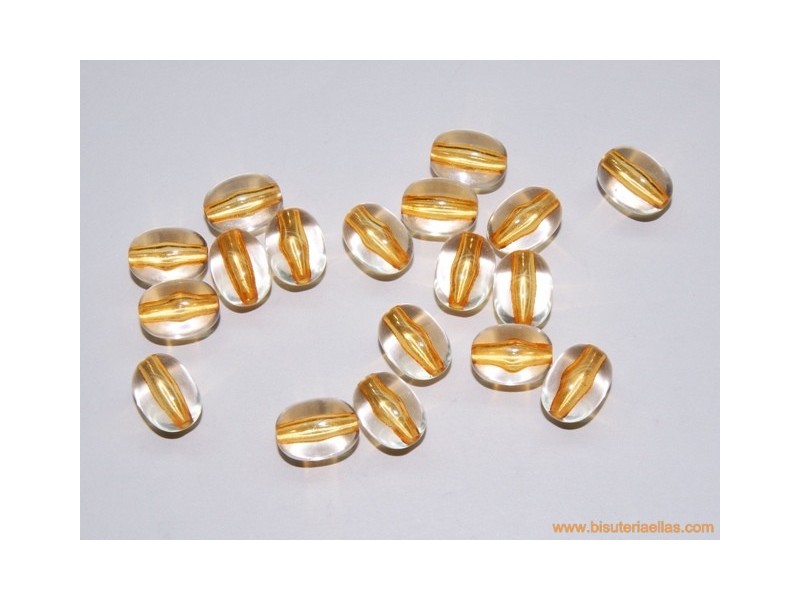 Oliva acrílica 12mm naranja
