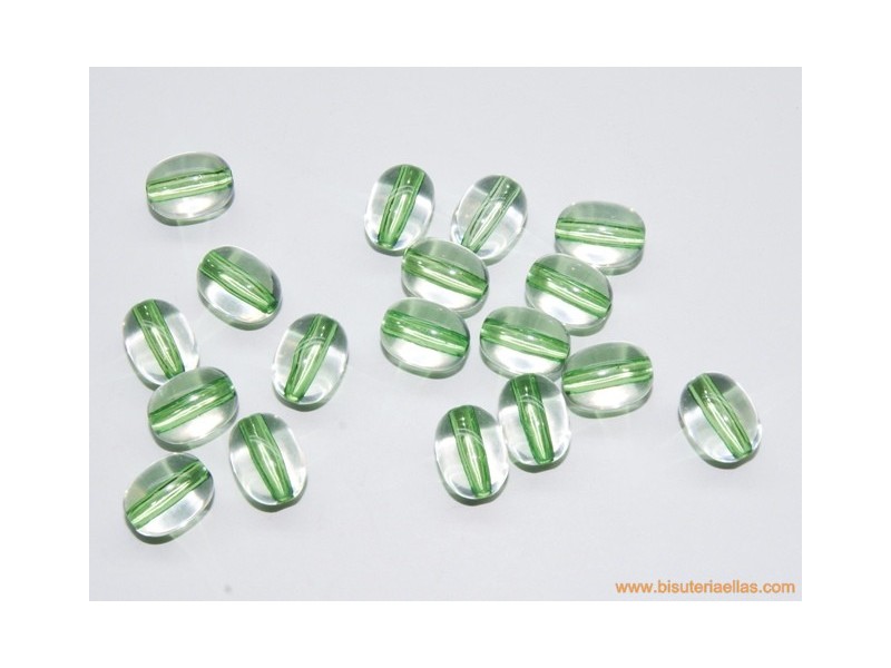 Oliva acrílica 12mm verde