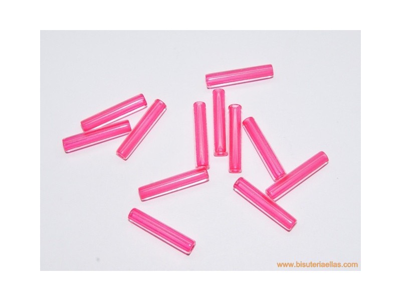 Tubo acrílico 20mm rosa