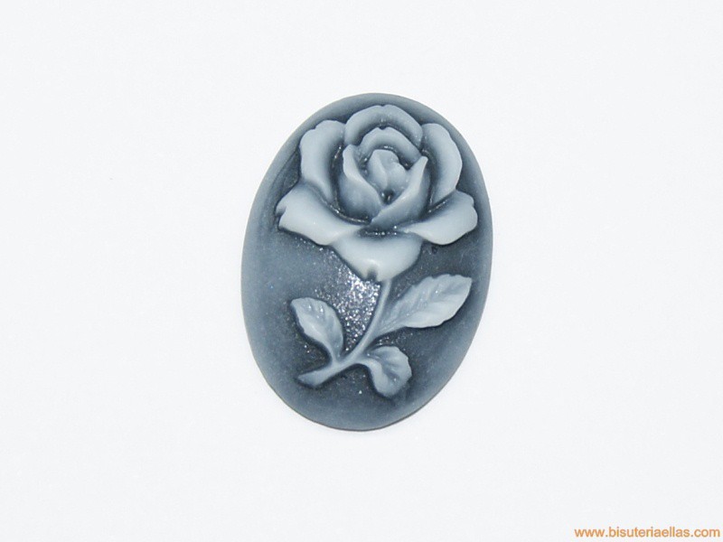 Camafeo para pegar 24x18mm flor