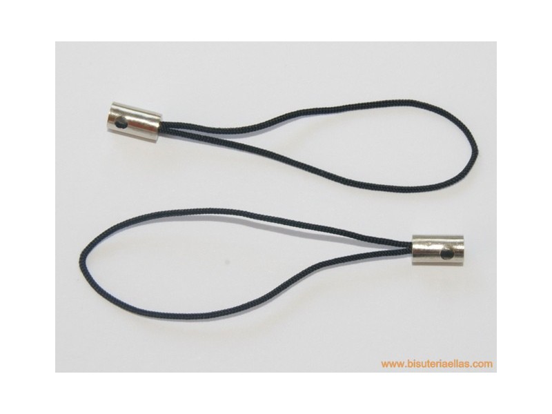 Cordón para móvil negro (10 uds)