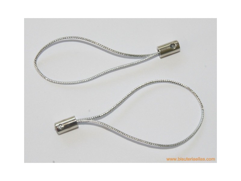 Cordón para móvil plateado (10 uds)