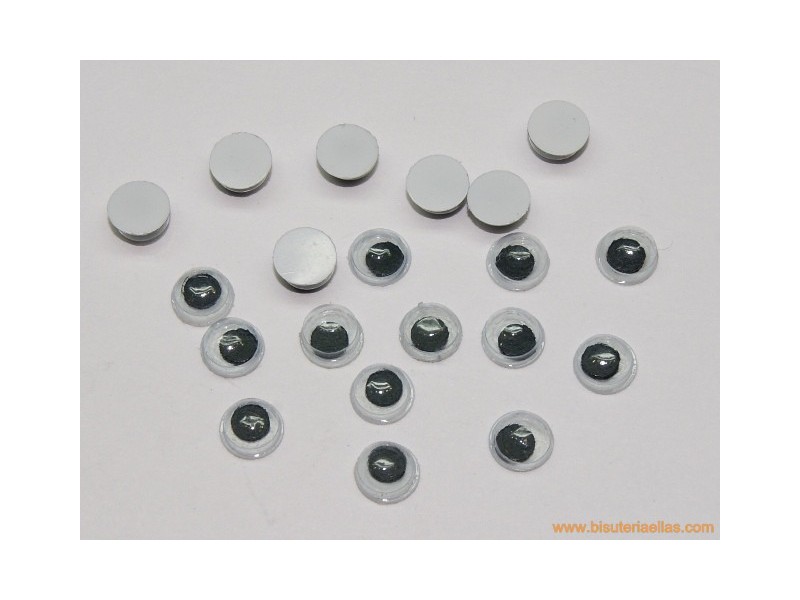Ojos para pegar 6mm