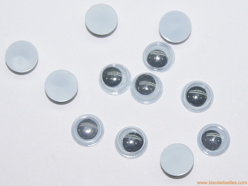 Ojos para pegar 8mm