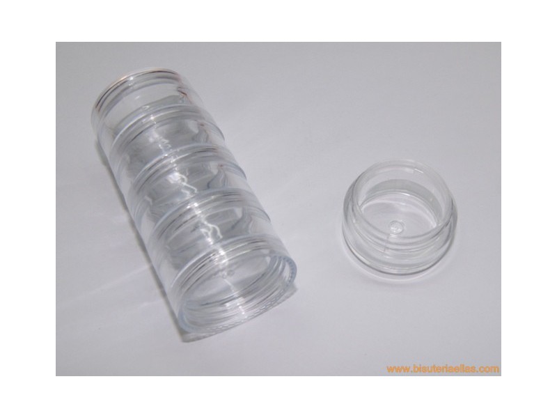Bote apilable con rosca med. interior 22mm x 13mm